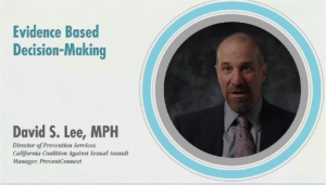 David Lee on Evidence based decision-making