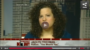 Jaclyn Friedman on TV