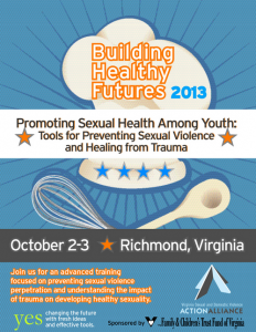 Promoting Sexual Health Among Youth training flyer