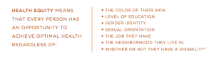 Definition of Health Equity