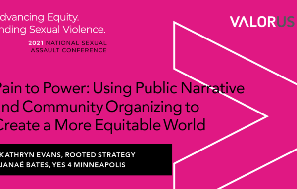 Pain to Power: Using Public Narrative and Community Organizing to Create a More Equitable World