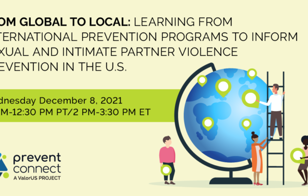 From Global to Local: Learning from international prevention programs to inform sexual and intimate partner violence prevention in the U.S.