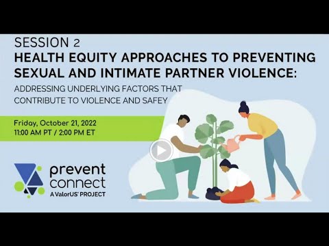 Health Equity Approaches to Preventing Sexual and Intimate Partner Violence Session 2: Addressing Underlying Factors that Contribute to Safety and Violence