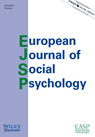 Cover of European Journal of Social Psychology