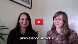 screen capture of Annie Lyles and Ashley Maier sitting side by side with preventconnect.org as the caption
