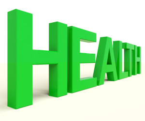 Health Word In Green Showing Healthy Conditions