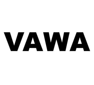 "VAWA" in black print with white background