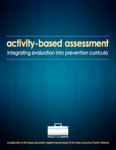 TAASA Activity based Assessment toolkit Cover