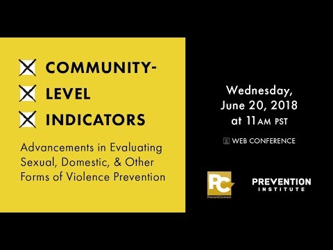 Community-Level Indicators: Advancements in Evaluating Sexual, Domestic, and Other Forms of Violence Prevention