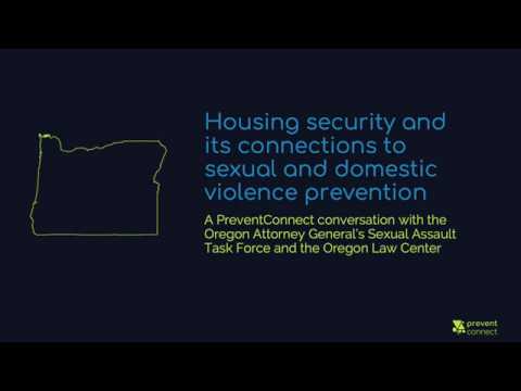 Housing Security and its Connections to Sexual and Domestic Violence Prevention