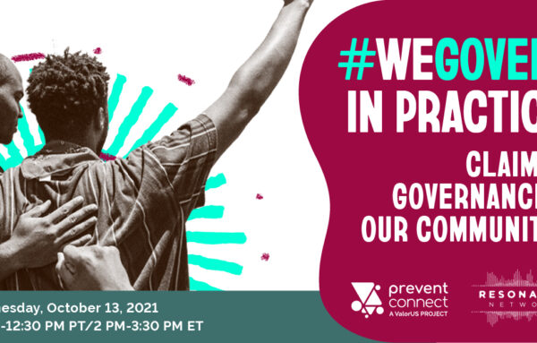 WeGovern in practice: Claiming governance in our communities