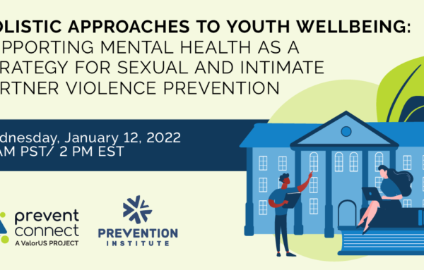 Holistic Approaches to Youth Wellbeing: Supporting mental health as a strategy for sexual and intimate partner violence prevention