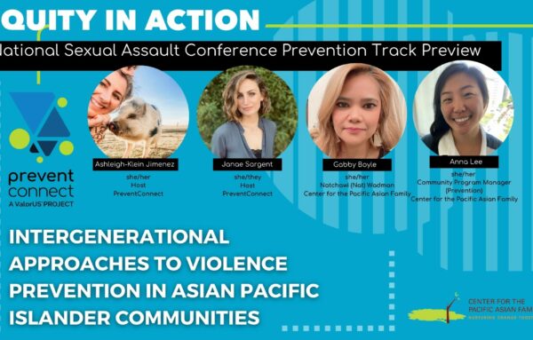 Intergenerational Approaches to Violence Prevention: NSAC Prevention Track Preview