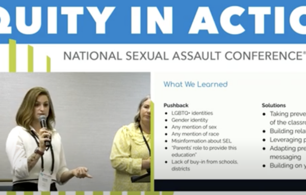 National Sexual Assault Conference 2023: Developing an Action Plan to Address School-Based Prevention Programming Resistance